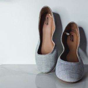 Striped Ballet Flats
